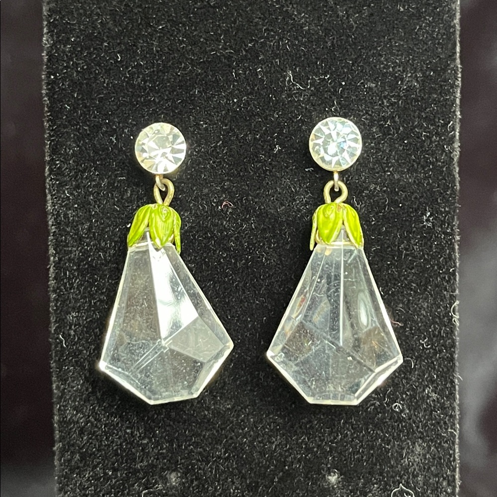 Vintage Post and Dangle Earrings - Picture 5 of 6